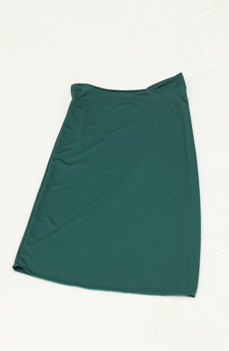 Geraffter Hijab-Badeanzug 2362-02 Petrol 2362-02