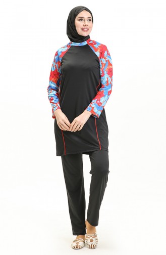 Printed Burkini 2361-01 Black 2361-01