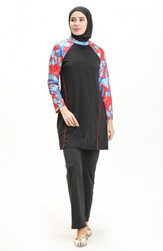 Printed Burkini 2361-01 Black 2361-01