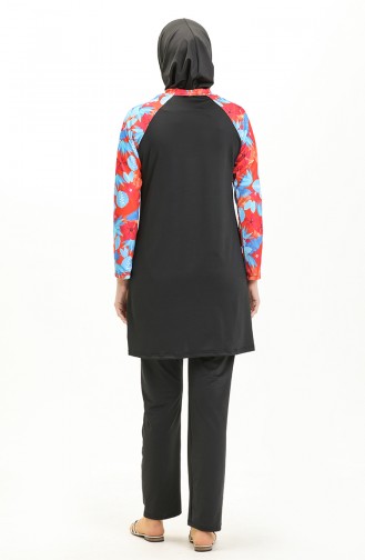 Printed Burkini 2361-01 Black 2361-01