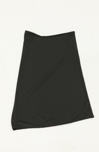 Maillot de Bain Hijab à Motifs 2361-01 Noir 2361-01