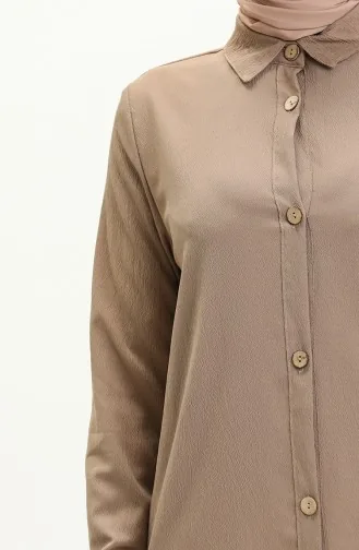 تونيك طويل بأزرار 3517-04 بيج 3517-04
