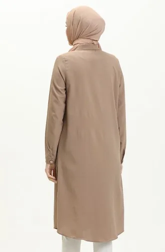 تونيك طويل بأزرار 3517-04 بيج 3517-04