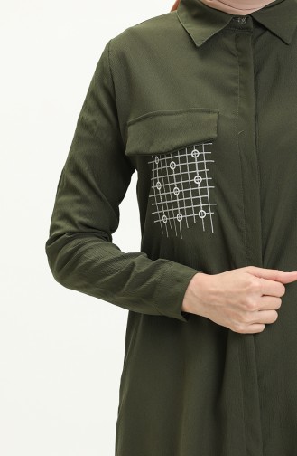 Pocket Detailed Tunic 3984-02 Khaki 3984-02
