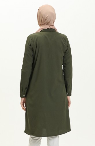 Pocket Detailed Tunic 3984-02 Khaki 3984-02