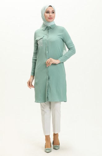 Pocket Detailed Tunic 3984-04 Mint Green 3984-04