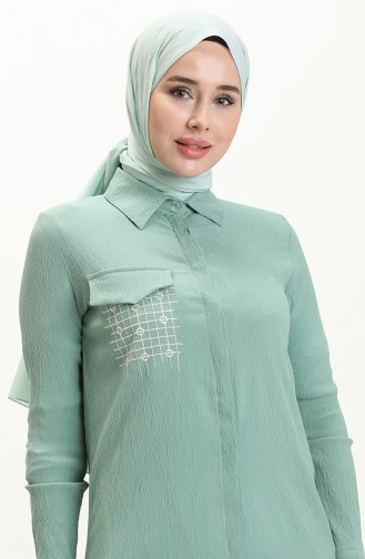 Pocket Detailed Tunic 3984-04 Mint Green 3984-04