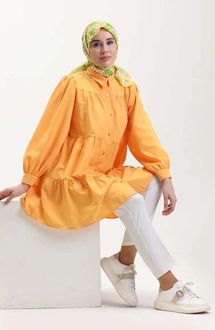 Shirred Tunic 24Y8945-02 Mustard 24Y8945-02