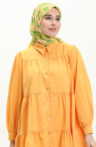 Shirred Tunic 24Y8945-02 Mustard 24Y8945-02