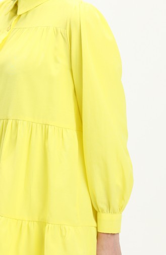 Büzgülü Tunik 24Y8945-03 Sarı