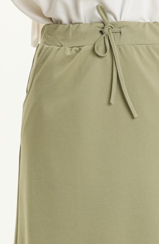 Oil Green Skirt 0152-16