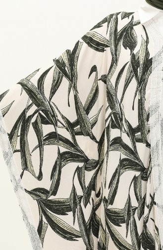 Spitzen-Pareo-Kleid 24Y8900-02 Weiß Grün 24Y8900-02