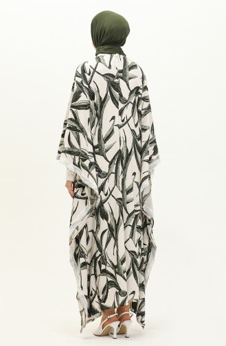 Spitzen-Pareo-Kleid 24Y8900-02 Weiß Grün 24Y8900-02