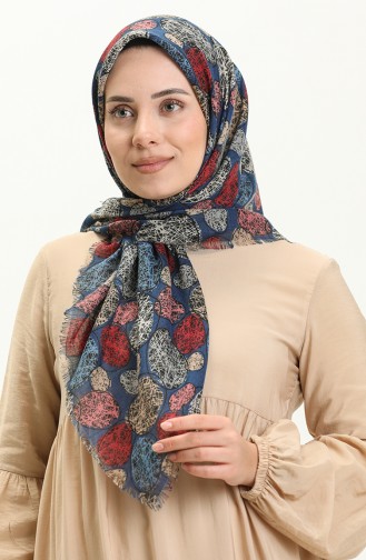 Printed Scarf 13221-11 Indigo Plum 13221-11