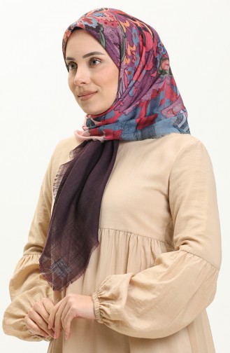 Printed Scarf 13222-03 Dusty Rose Purple 13222-03