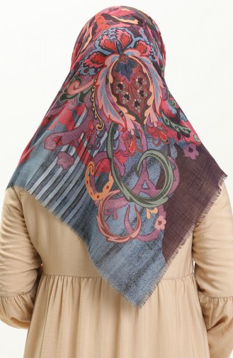 Printed Scarf 13222-03 Dusty Rose Purple 13222-03