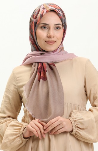 Printed Scarf 13222-05 Dusty Rose Gray 13222-05