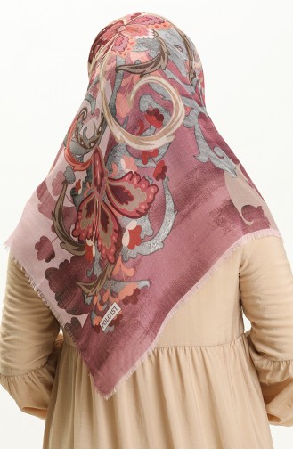 Printed Scarf 13222-05 Dusty Rose Gray 13222-05