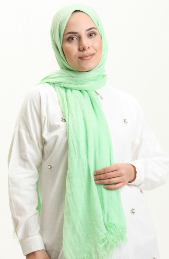Madame Mary Crepe Shawl 19080-43 Aqua Green 19080-43
