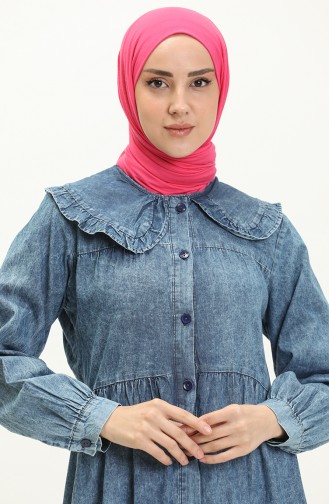 Jeans Blue İslamitische Jurk 24Y8936-02