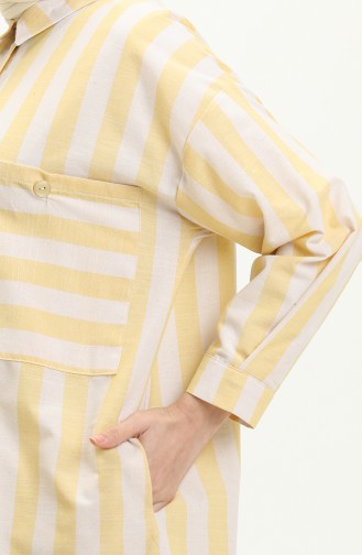 Striped Linen Tunic 24Y8866-04 Yellow 24Y8866-04