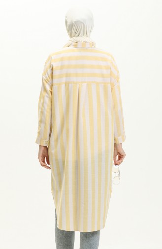 Striped Linen Tunic 24Y8866-04 Yellow 24Y8866-04