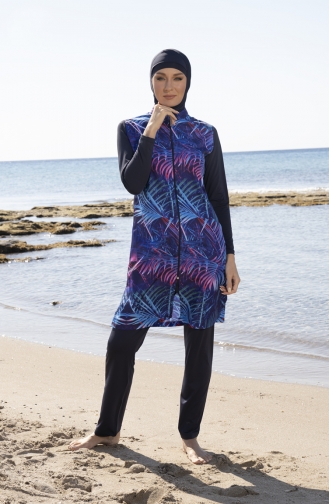 Maillot de Bain Hijab Bleu 23935-01