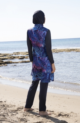Maillot de Bain Hijab Bleu 23935-01