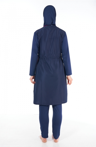 Maillot de Bain Hijab Bleu Marine 23939-01