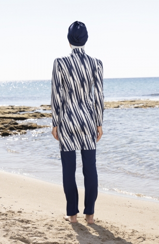 Navy Blue Modest Swimwear 23902-01