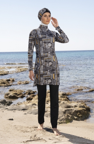 Black Modest Swimwear 23904-02