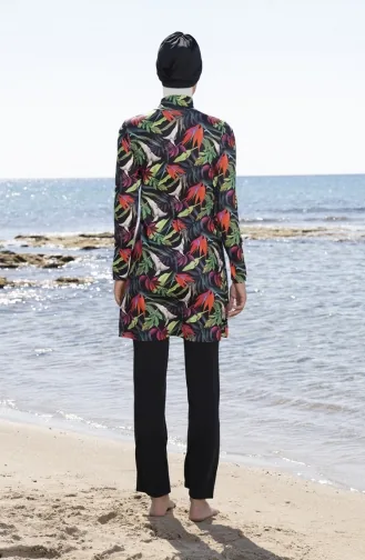 Black Swimsuit Hijab 23908-01