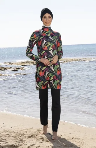 Black Swimsuit Hijab 23908-01