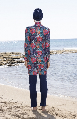 Navy Blue Modest Swimwear 23912-01