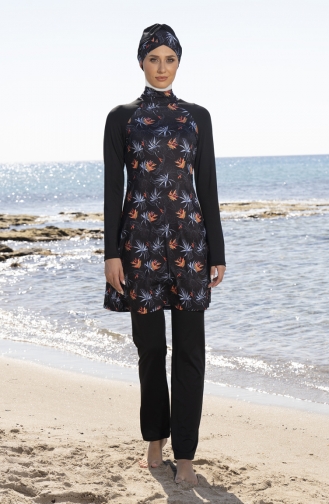 Black Modest Swimwear 23915-01