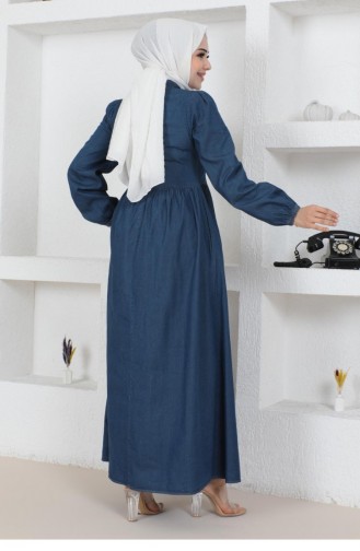Robe Hijab Bleu Foncé 14464