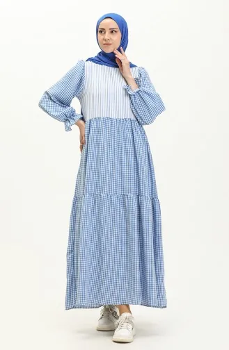 Plaid Dress 24Y8964-01 Saxe 24Y8964-01