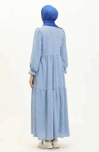 Plaid Dress 24Y8964-01 Saxe 24Y8964-01