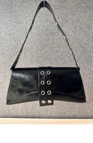 Schwarz Schultertasche 5641
