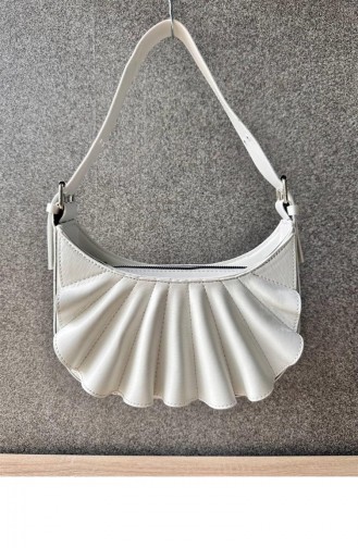 Weiß Schultertasche 5648