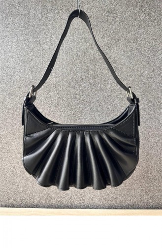 Schwarz Schultertasche 5649