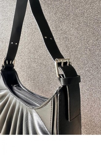 Schwarz Schultertasche 5649