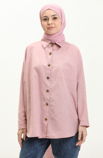 Pocketed Shirt 11217-02 Dusty Rose 11217-02