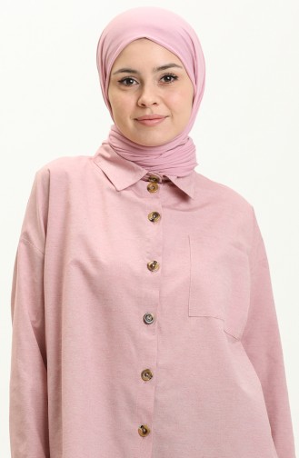 Pocketed Shirt 11217-02 Dusty Rose 11217-02