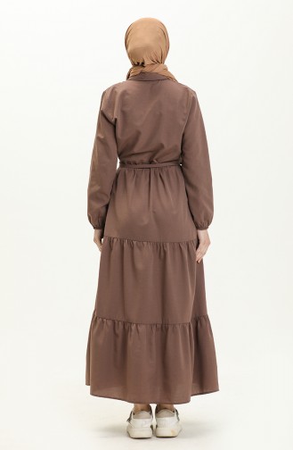 Braun Hijab Kleider 5245