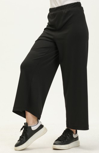 Pantalon Large Taille Élastique 1000-05 Noir 1000-05