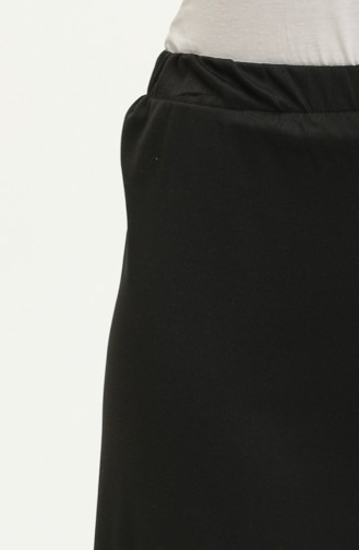 Pantalon Large Taille Élastique 1000-05 Noir 1000-05