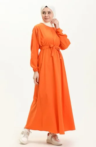 Orange Hijab Dress 5425