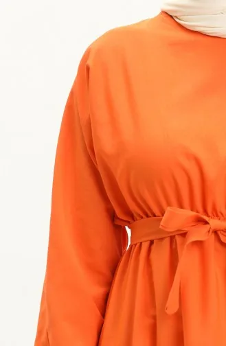 Orange Hijab Dress 5425