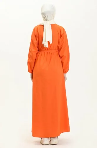 Orange Hijab Dress 5425
